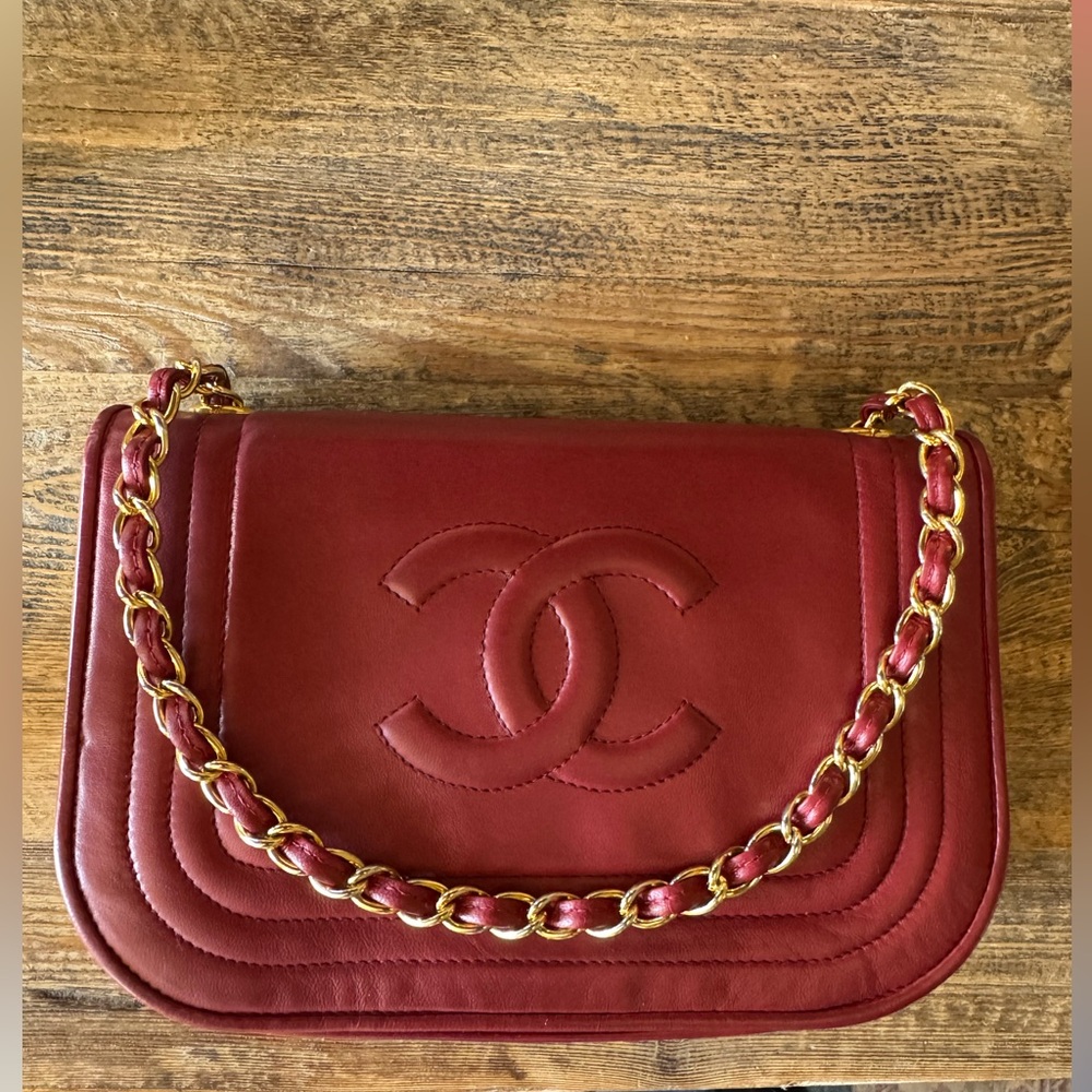 Chanel Lambskin Mini CC Flap Red 1988